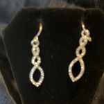 Diamanté hanging earrings very classy with understated elegance. Photo 1