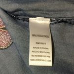 Standard Grace Shiny Denim Look Boho Off The Shoulder Top w/Butterflies Photo 5