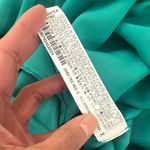 ZARA Teal Slip Dress with Spaghetti Straps Midi With Slit Photo 5