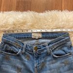 Current/Elliott The Stiletto Super Loved w/ Rose Gold Stars Denim Jeans Sz 25 Photo 9