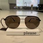 Tom Ford  Black and Gold Aviator Sunglasses Photo 12