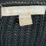Woman Within FINAL MARKDOWN  Black Textured Knit Sweater 1X Photo 1