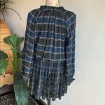 Current Air  Plaid Blouson Sleeve Pleated Mini Length Dress Size Medium Photo 10