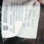 Peter Nygard  10 Workwear Brown Lime Pinstripe Pants Suit Photo 1