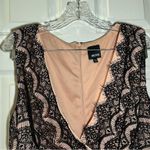 Melrose Coral/Black Lace Accent V Neck Sleeveless Dress 14W Size undefined Photo 2