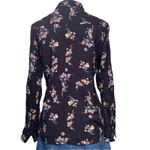 Wrangler Women’s Black Floral Button-Up Shirt Size XS Long Sleeve Western Style Photo 4