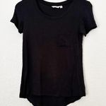 LA VIE EN ROSE Soft Black Pocket Hi Low Tee Shirt XS Photo 0