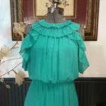 NWT Dixie Tiffany Ruffle Elastic Waist Maxi Dress Size Large 🧡🎀 Green Photo 4