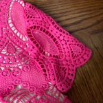 Eliza J Pink Scalloped Lace Crewneck Sheath Dress Photo 6