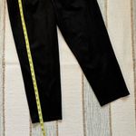 Aritzia Babaton Black Faux Suede High Rise Tapered Leg Pull-On Pants Women’s 6 Photo 3