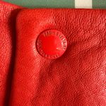 Zadig & Voltaire  Red Leather Panel Mini Skirt Asymmetric Hem Size 36 Small NWT Photo 4