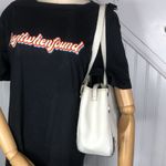 Gucci Abbey D Ring White Leather Shoulder Bag Tote Vintage Authentic Dust Bag Photo 2