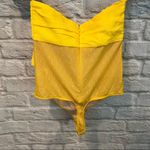 NBD NWT Revolve  Women's Size Medium The Alano Bodysuit in Canary Yellow Photo 8
