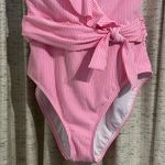 Lilly Pulitzer Delphie Seersucker One-Piece Swimsuit Photo 2