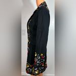 Paparazzi  Black Dress with Colorful Floral Embroidery Photo 5