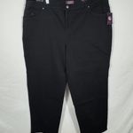 Gloria Vanderbilt Amanda Black Slimming Stretch Heritage Fit Capris 24W Short Photo 0