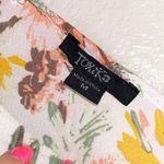 Toxik3 Floral Faux Wrap Long Sleeve Romper Size M Photo 6