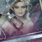 Garden Quartz Purple Lodolite Pendant 18" Diamond Cut Box Chain Pink Photo 1