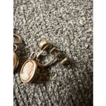 Vintage Screw Back Cameo 14K Gold Filled Earrings Photo 1