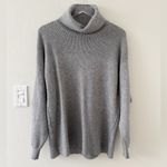 Free People  Softly Structured Tunic‎ Sweater in Grey size XS Turtleneck Cozy Photo 1