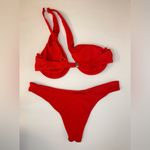 SheIn Rib Ruched One Shoulder Underwire Bikini 2-Piece Set Size S Photo 2