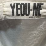 White vintage streetwear sweatshirt midi dress with pockets size medium Photo 3