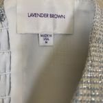 Lavender Brown  Blue Belted Tweed Romper Structured Chic USA Made Medium Photo 3