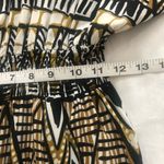 Mlle Gabrielle Tribal Print Tunic Dress yellow, brown, black S Photo 5
