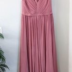 David's Bridal AW Gwyneth Bridesmaid Prom Formal Special Occasion Wedding Guest Dress, 16, Rose, Pink Photo 5