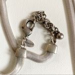 Chico's Flat Snake Chain Y Charm Necklace Photo 3