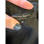 Nanette Lepore Skirt Women 12 Brown Black Tweed Velvet Trim Pencil Straight Photo 5