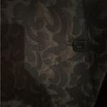 Habitat Black Jacquard Shawl Collar Oversized Winter Coat Asymmetrical Hem Sz S Photo 2