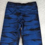 SoulCycle Skull Blue Black Tie Dye Cropped Leggings Women's Size Small Capri Photo 4