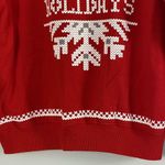 H & M womens Red Happy holidays printed sweatshirt size S Photo 4