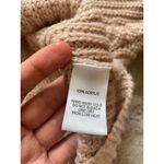 Lulus Turtleneck Beige Knit Sweater Womens Cowl Neck Long Sleeve Cropped Size S Photo 6