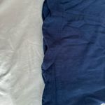 Monteau Women’s Sz: L Blue Linen Blend Wide Leg Scalloped Edge Cropped Jumpsuit. Photo 7