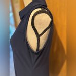 Roz & Ali Navy Sleeveless Dress with Zipper Detail Photo 5