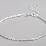 925 Sterling Silver Luxury Style Glitter Bracelet New in Packaging Photo 0