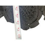 Cato Woman 22/24W Black Crochet Lace Top Long Sleeve Sheer Overlay Photo 6