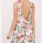 Tobi  Floral Cottagecore Sleeveless Career Shift Dress Low Back Loose Pink Sz S Photo 2