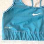 Nike  Pro Baby Blue Swoosh Sports Bra Size Small Activewear Sporty Performance Photo 1