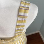 Rachel Zoe Midi Dress 100% Linen Stripe Button Front Size 10 Photo 6