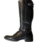 Bass Boots Womens 7.5 M Used Black Man Made Materials Photo 2