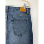 Evereve High Rise Straight Leg Jeans Medium Wash Size 30 Clean Girl Classic Photo 3