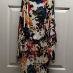 Boston Proper Size Small Heartthrob Multicolor Floral Slit Sleeve Mini Dress Photo 0