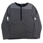 Lauren Jeans Co Striped Henley Top Photo 0