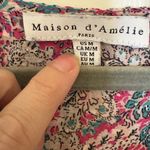 Maison d’Amélie Paris Boho Floral Paisley Smocked Top M Cottagecore Preppy Chic Pink Size M Photo 2