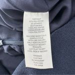 Chelsea28  V-Neck Sleeveless Navy Dark Blue Gray Checkered Jumpsuit Tie Size 12P Photo 10