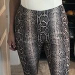 Missguided Snakeskin Slim Leg Trousers Photo 0