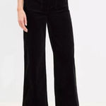 Loft The Palmer High Rise Wide Leg Corduroy Pants Black 14 Photo 0